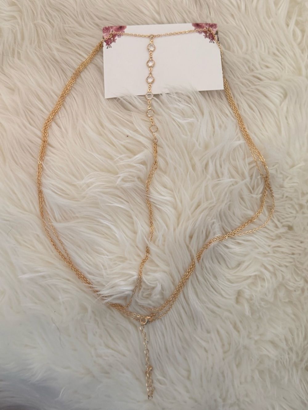 Gold and stone bodychain - Picture 4 of 5